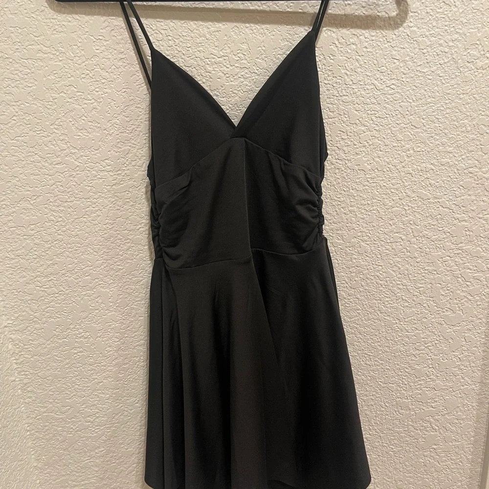 Black ballet thin Strap Dress - Picture 3 of 4